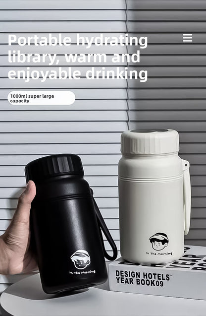 Simple 316 Stainless Steel Vacuum Insulated Cup with Portable Handle