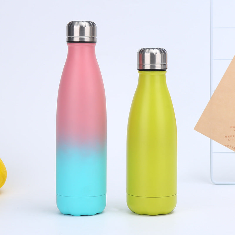 304 Stainless Steel Insulated Cup Gradient Coke Bottle Outdoor Sports Water Bottle