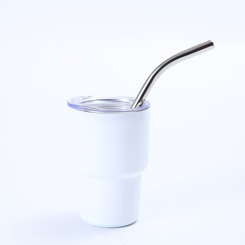 2oz Mini Compact Portable Straw Insulated Cold and Hot Cup