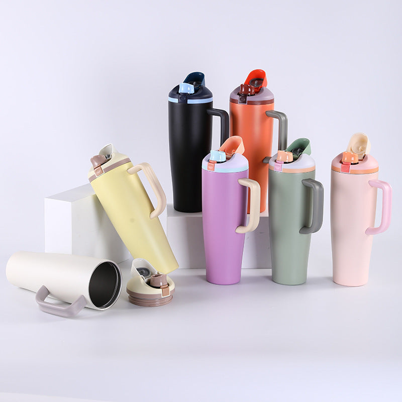 40oz Large Capacity Handle 304 Stainless Steel Insulated Cup Portable