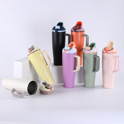40oz Large Capacity Handle 304 Stainless Steel Insulated Cup Portable