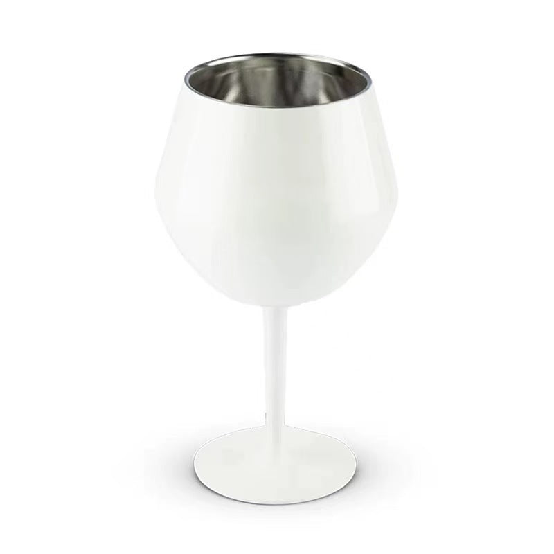 304 Stainless Steel Champagne Coffee Wine Glass Goblet