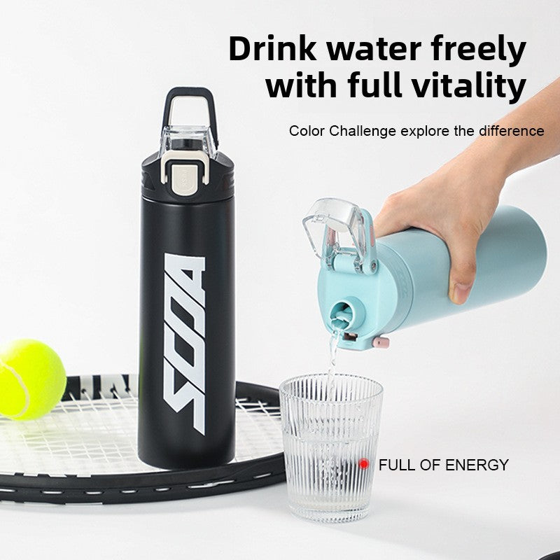 304 Stainless Steel Insulated Cup Outdoor Sports Water Bottle Fashionable Simple Bounce Cup