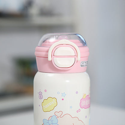 Mini Pocket Straw Insulated Cup with Pop-up Lid for Children