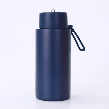 Simple Compact Handheld 304 Stainless Steel Insulated Cup Outdoor Portable Straw Cup