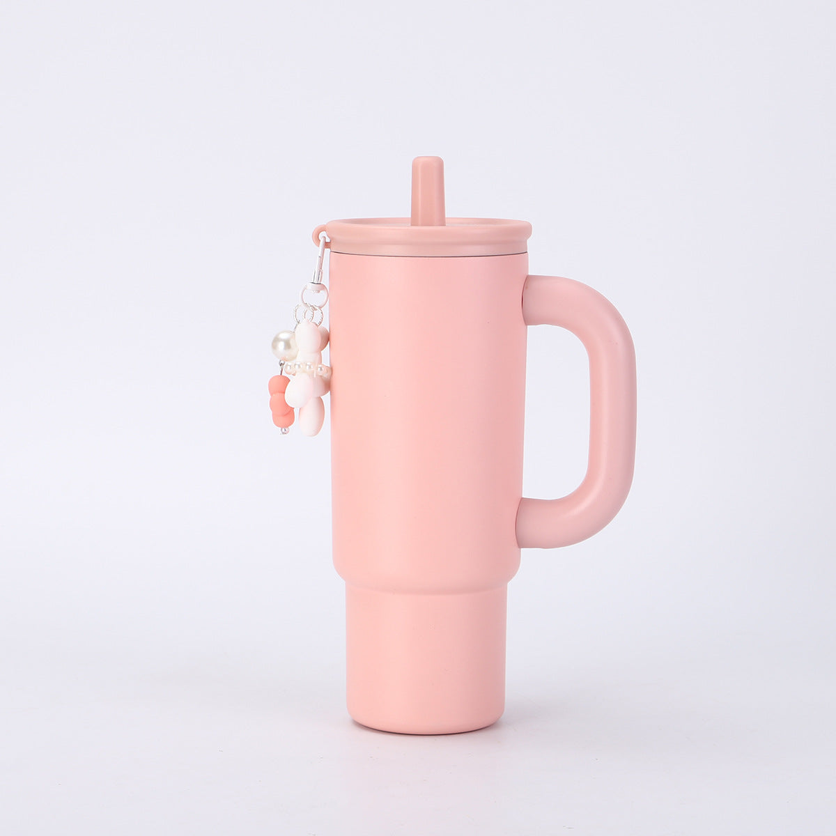 304 Stainless Steel Handle Insulated Cup Portable Car Straw Cup