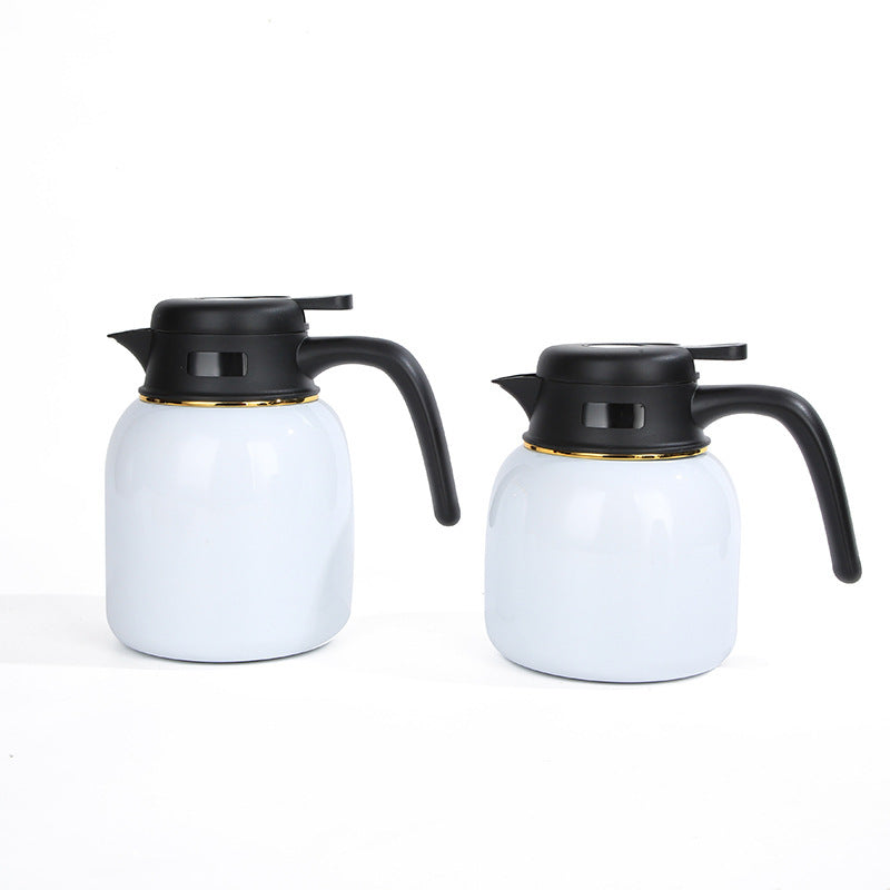 Large Capacity 316 Stainless Steel Tea Brewing Kettle Portable Handle Insulation Kettle