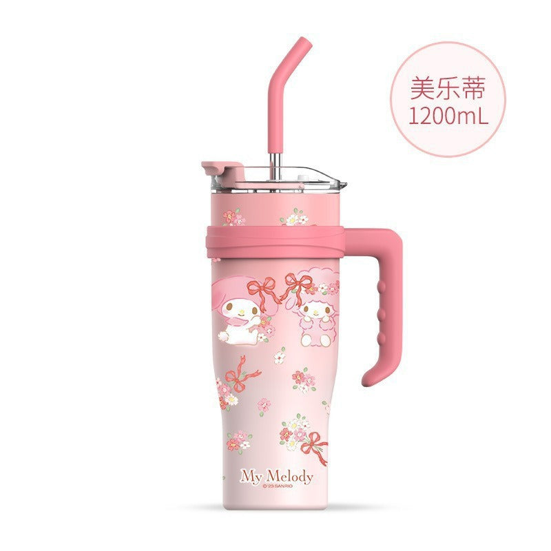 304 Stainless Steel Giant Sanrio Insulated Cup Large Capacity Handle Water Cup