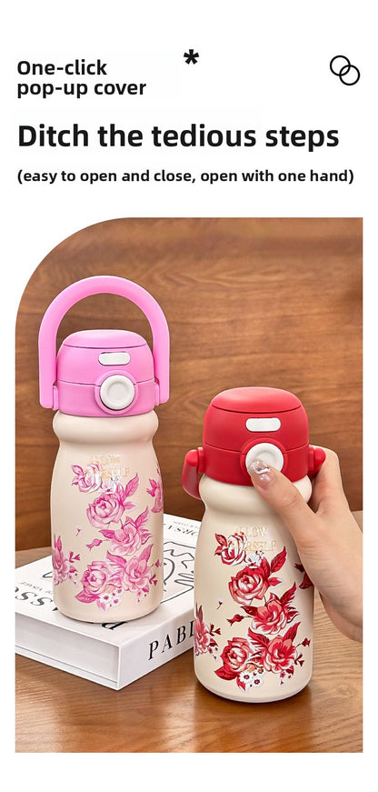 Cartoon Children's Insulated Cup 316 Stainless Steel Portable Tote Bottle