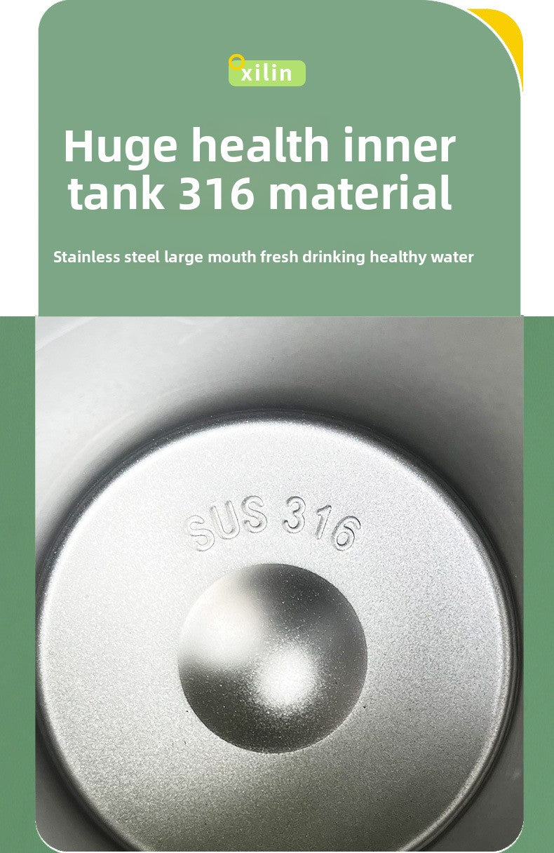 316 Stainless Steel Cute Kitten Straw Insulated Cup