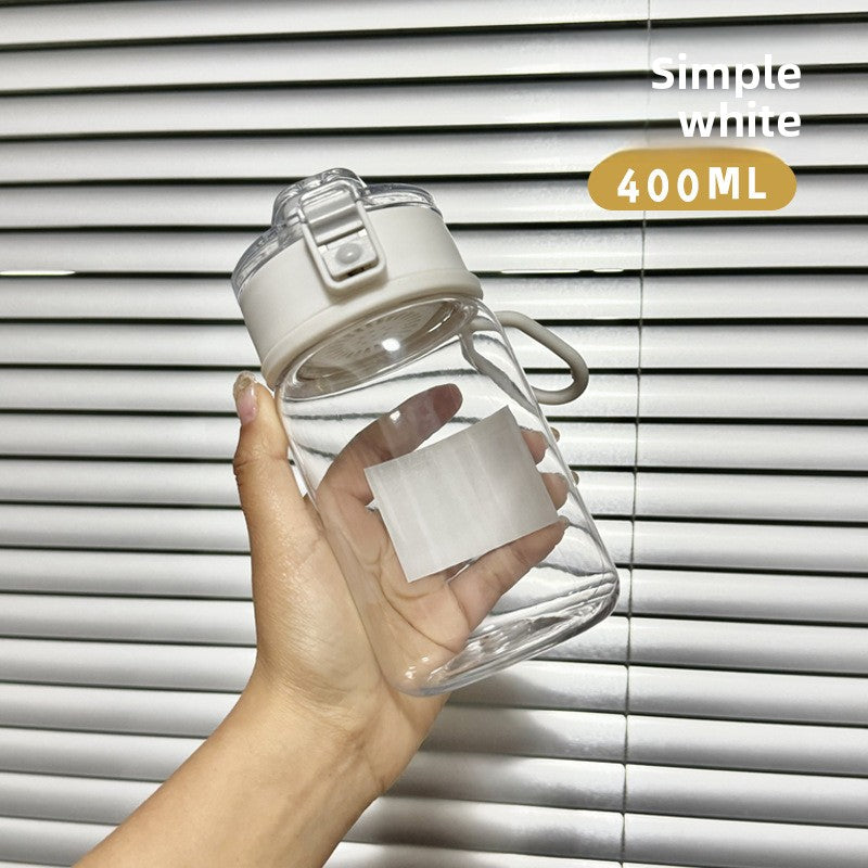 Student Simple Dual Drinking Sports Plastic Water Bottle