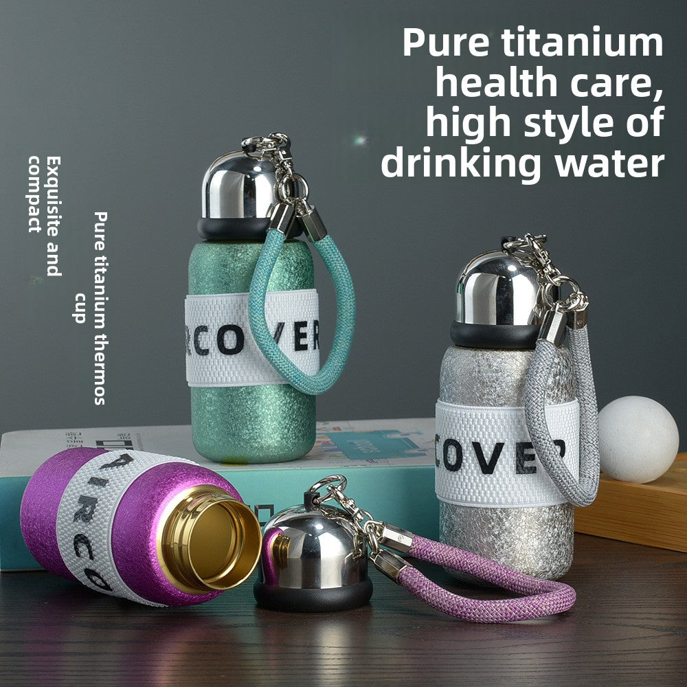 Pure Titanium Pocket Thermos Cup Upscale Portable