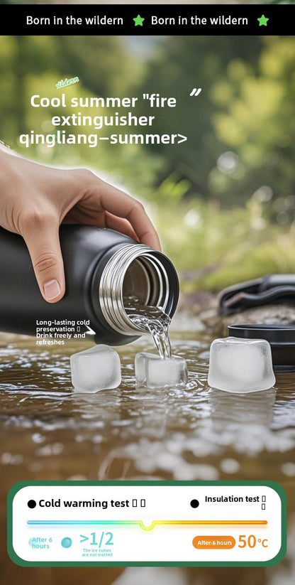 Large Capacity Outdoor Mountaineering Thermal Pot 316 Stainless Steel