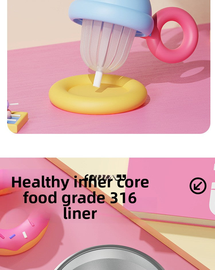 Insulated Cute Portable 316 Tea Brewing Straw Cup