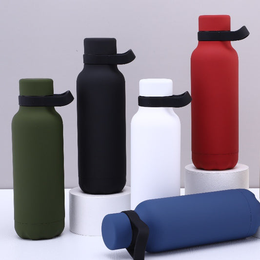 Outdoor Portable 304 Stainless Steel Sports Water Bottle Handheld