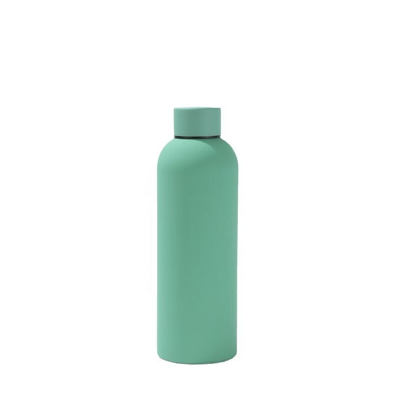 304 Stainless Steel Rubber Paint Small Mouth Bottle Thermos Cup Solid Color Minimalist