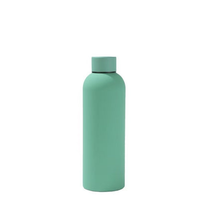 304 Stainless Steel Rubber Paint Small Mouth Bottle Thermos Cup Solid Color Minimalist
