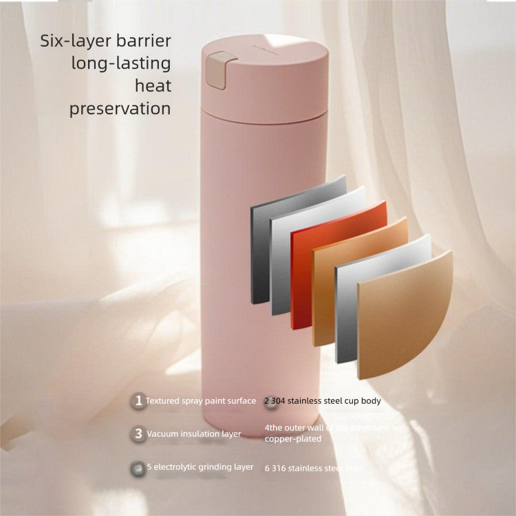 Mechanical Password Lock Thermos Cup Exclusive Password Travel Companion