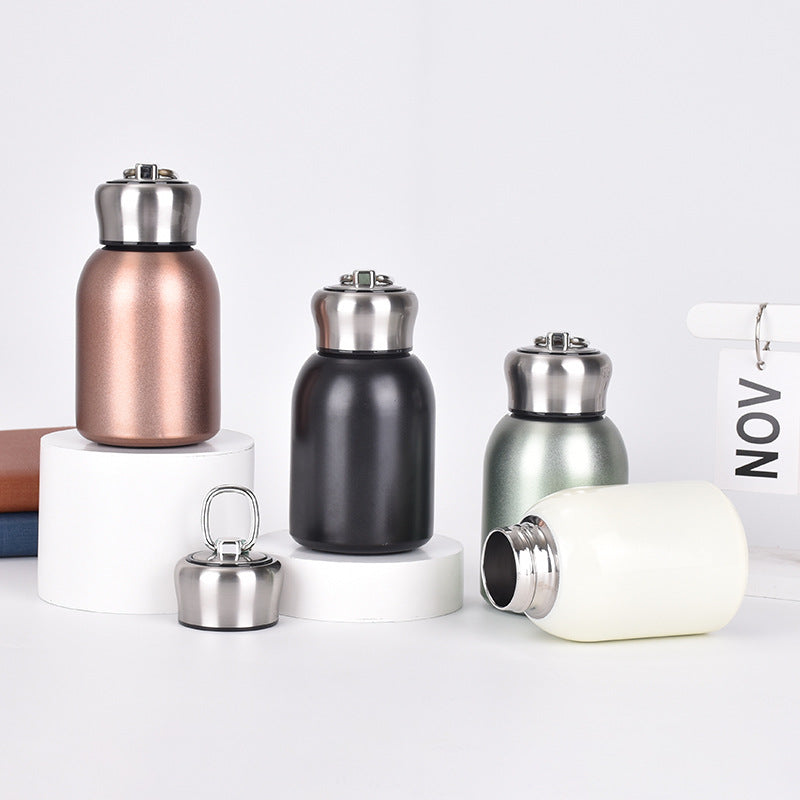 Mini 304 Stainless Steel Insulated Cup Outdoor Portable Ring Pocket Cup