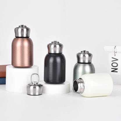 Mini 304 Stainless Steel Insulated Cup Outdoor Portable Ring Pocket Cup