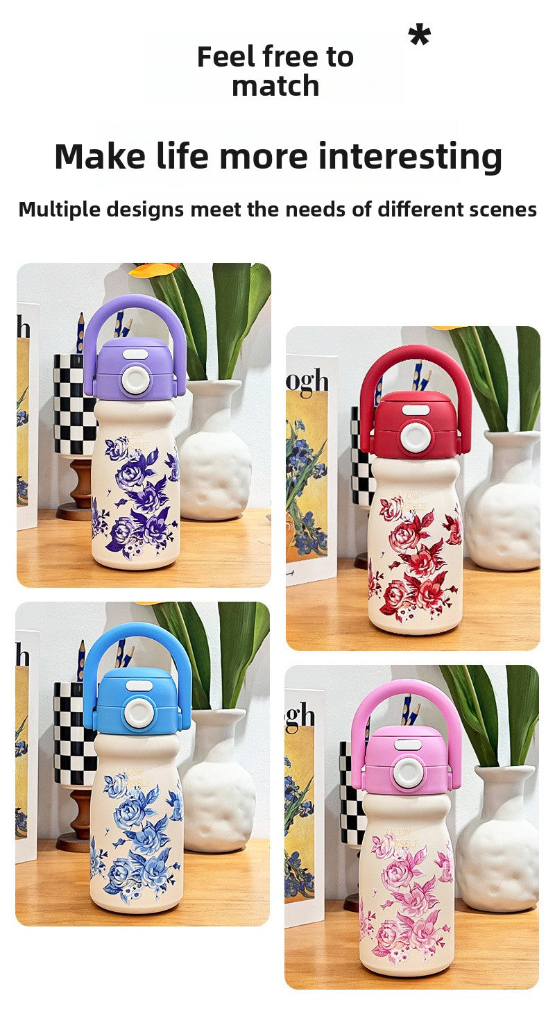 Cartoon Children's Insulated Cup 316 Stainless Steel Portable Tote Bottle