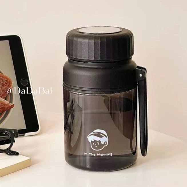Large Capacity Plastic Cup Portable Tea Brewing Cup with Handle