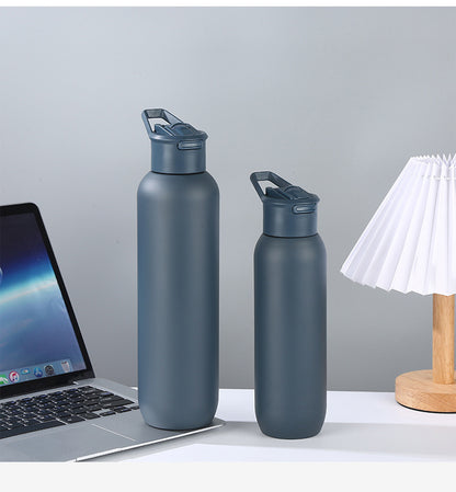 304 Stainless Steel Insulated Cup Portable Handheld Sports Water Bottle Straw Cup