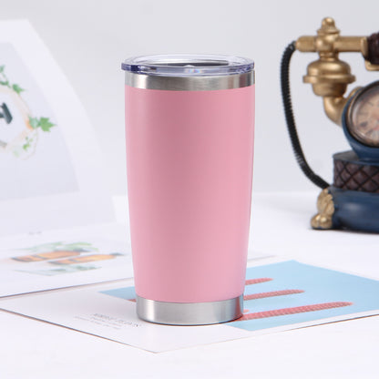 20oz Stainless Steel Car Cup Double-layer Vacuum Car Portable Insulation Cold Beer Cup