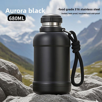 Large Capacity Outdoor Mountaineering Thermal Pot 316 Stainless Steel