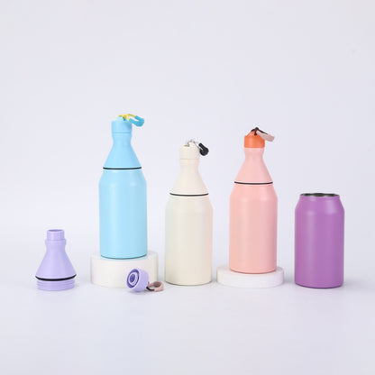 Fashion Small Mouth Bottle Simple Detachable 304 Stainless Steel Insulated Cup Portable with Strap