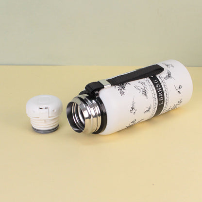 Chinese Style Gift Box Gardenia Flower Thermos Cup 316 Stainless Steel