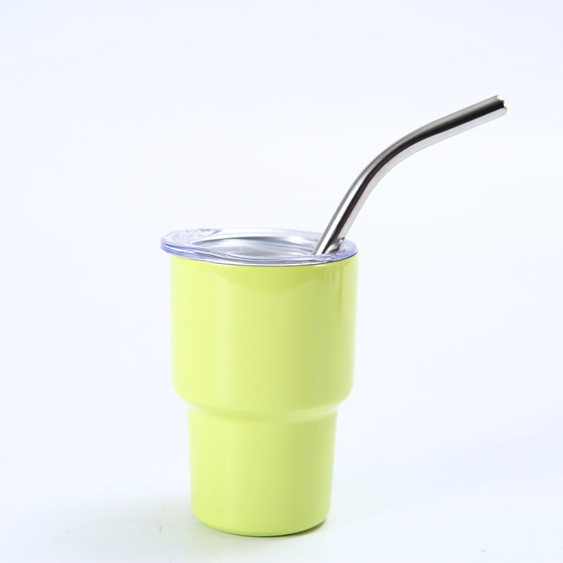 2oz Mini Compact Portable Straw Insulated Cold and Hot Cup