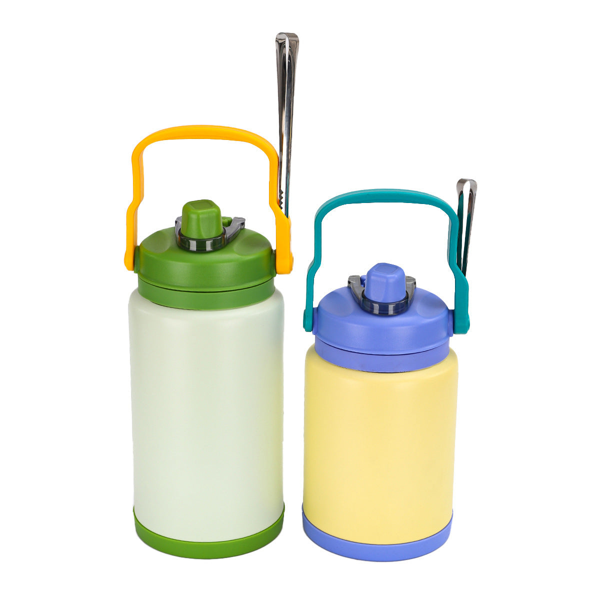 Outdoor sports water bottle stainless steel large capacity thermos cup