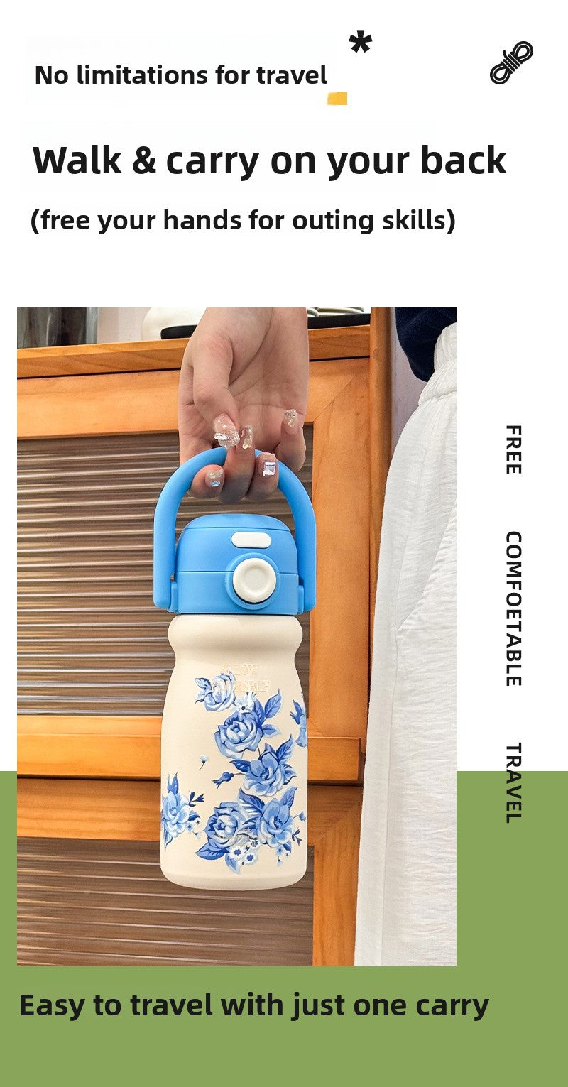 Cartoon Children's Insulated Cup 316 Stainless Steel Portable Tote Bottle