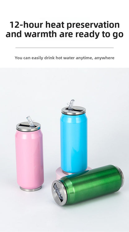 Can Vacuum Insulated Cup Simple Coke Straw Cup