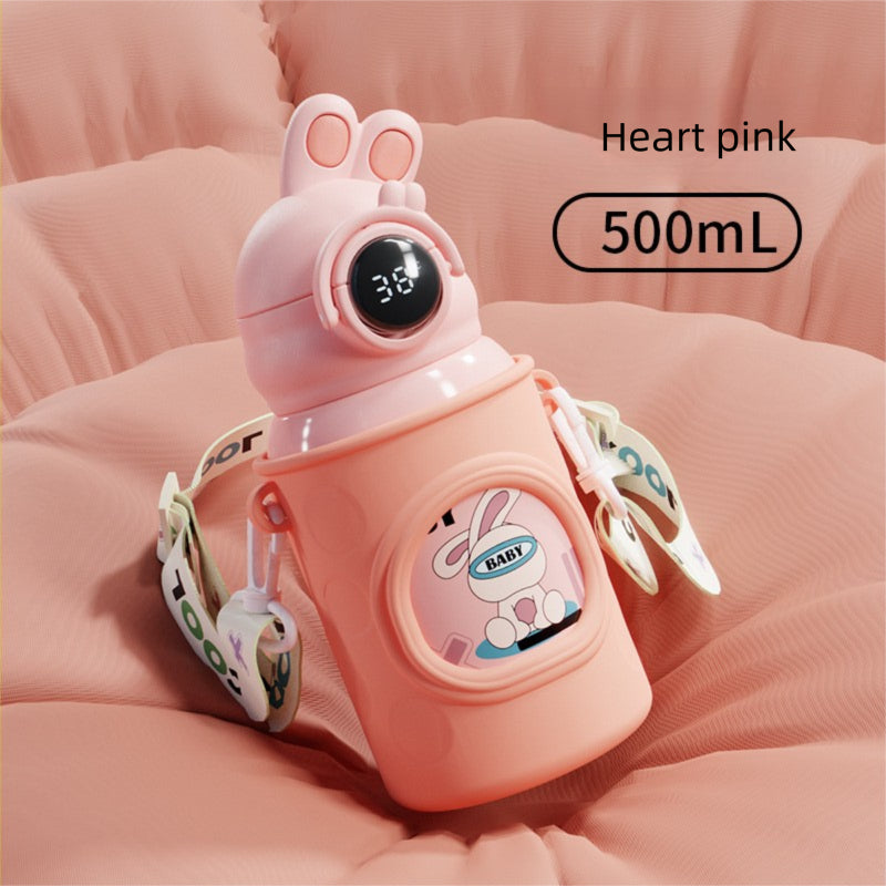 YY Rabbit 316 Stainless Steel Double-Layer Smart Temperature Measurement Water Cup