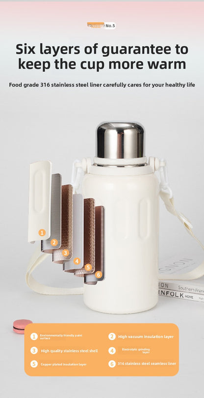 316 Stainless Steel Insulated Cup Outdoor Portable Sports Water Bottle