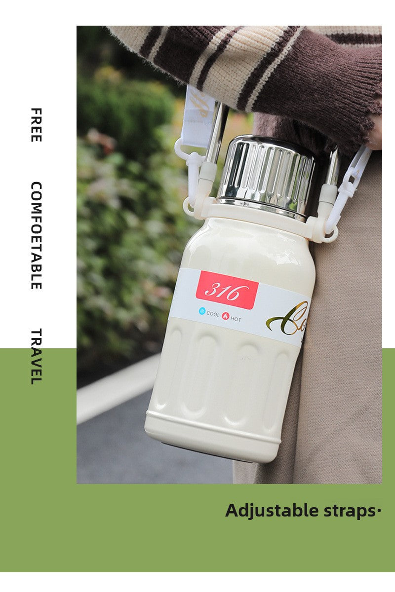 316 large capacity stainless steel thermos cup