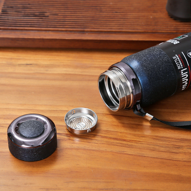 Ice Paint 316 Stainless Steel Thermos Cup Rope Holding Kettle Portable Sports Bottle