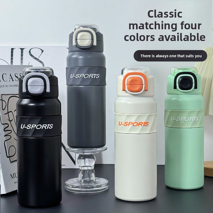 316 Stainless Steel Insulated Cup Convenient Outdoor Sports Pop-up Lid