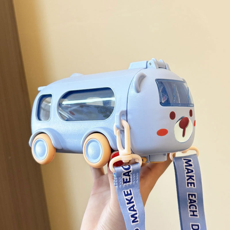 Airplane Plastic Cup Portable Fall-Resistant Cute Straw Cup