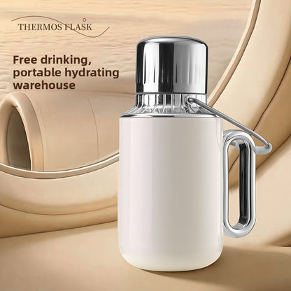 Large Capacity Insulated Tea Pot with Handle Portable Thermal Kettle