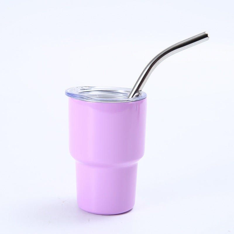 2oz Mini Compact Portable Straw Insulated Cold and Hot Cup