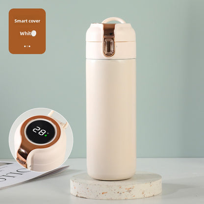 Temperature Display Stainless Steel Double Wall Insulated Cup Engraved Water Cup