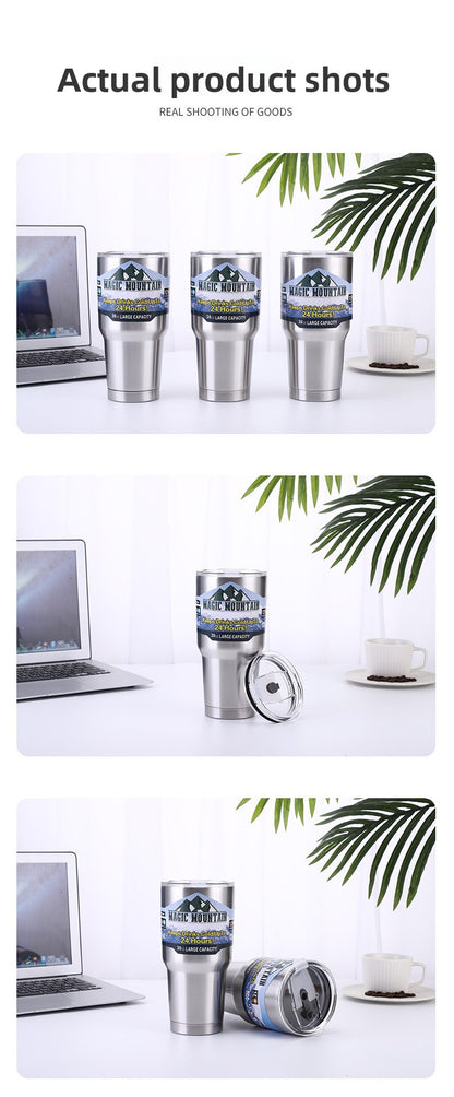304 Stainless Steel Insulated Portable Straw Beer Cup