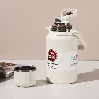 316 Stainless Steel Insulated Portable Temperature Display Handheld Kettle