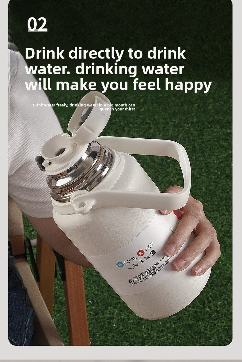 316 Stainless Steel Insulated Portable Temperature Display Handheld Kettle