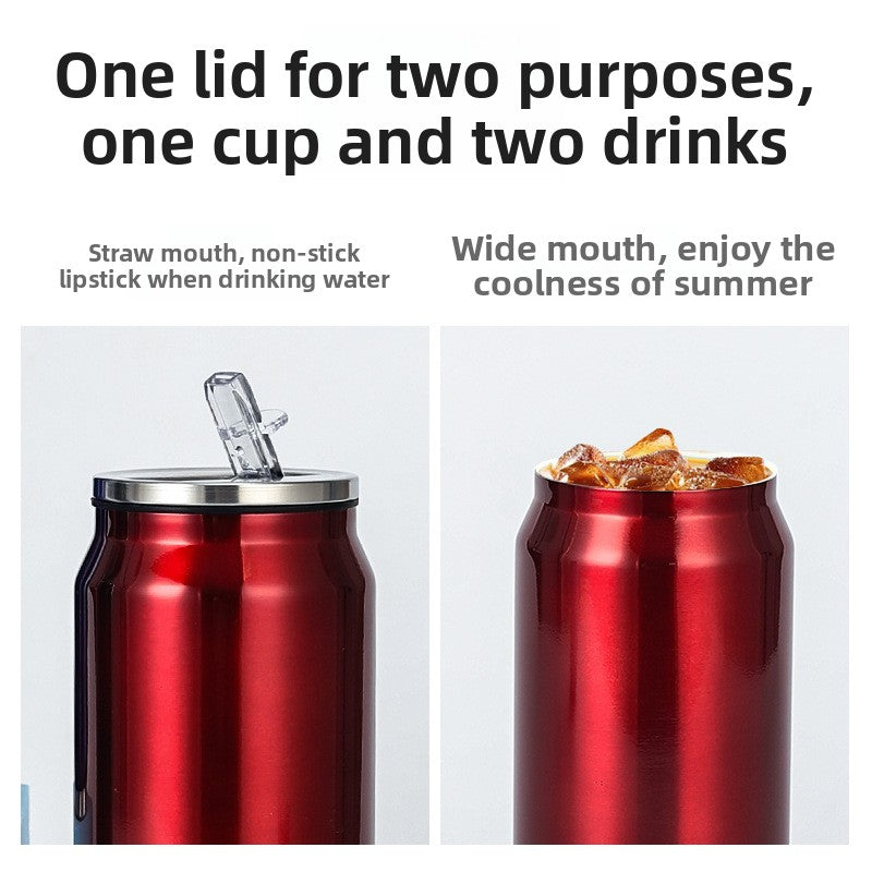 Can Vacuum Insulated Cup Simple Coke Straw Cup