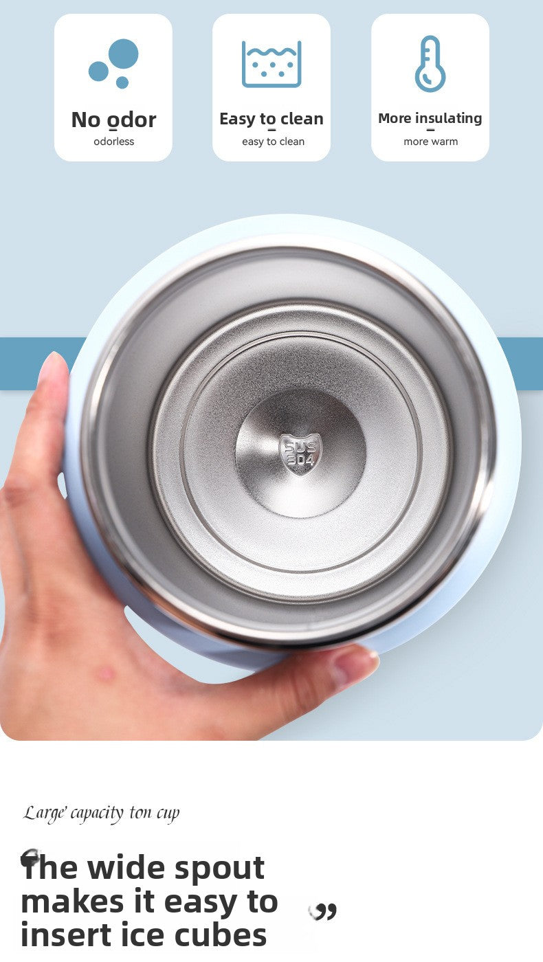 Outdoor sports water bottle stainless steel large capacity thermos cup