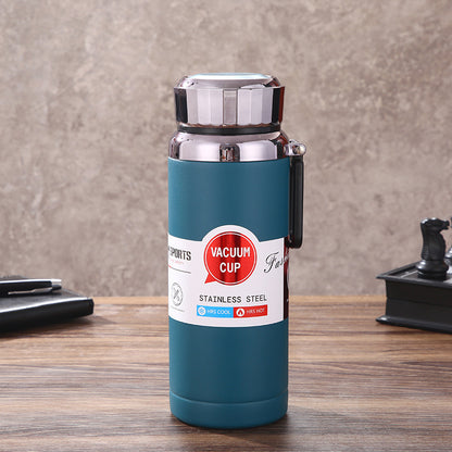 304 Stainless Steel Vacuum Insulated Kettle Intelligent Temperature Display Hiking Kettle Portable Outdoor Sports Water Bottle